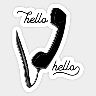 Hello Hello Vintage Telephone Sticker